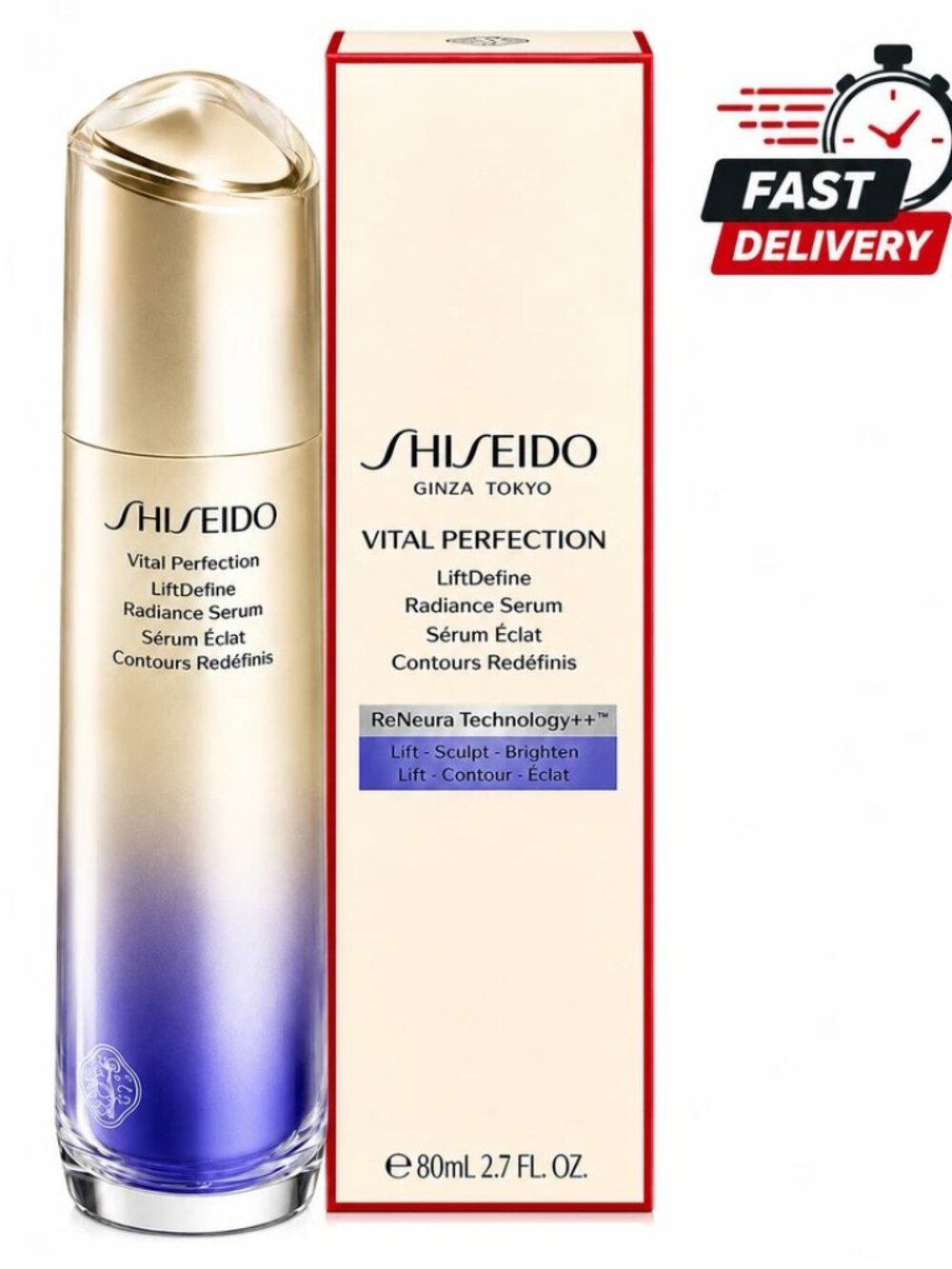Shiseido Vital Perfection LiftDefine Radiance Serum - Large Size 80 mL